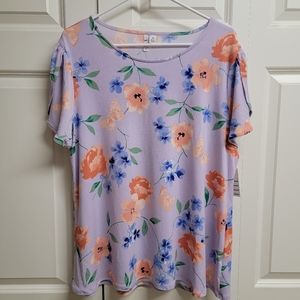 Elle crepe knit tee - XXL NWT